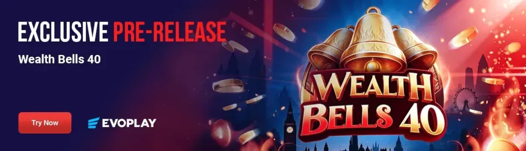 Wealth Bells 40 slot at BloodySlots Casino
